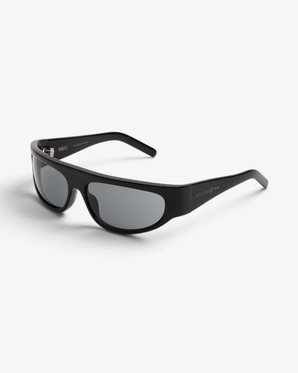 MM6 Maison Margiela Okulary Przeciwsłoneczne Lunettes 1 Noir - Image 3