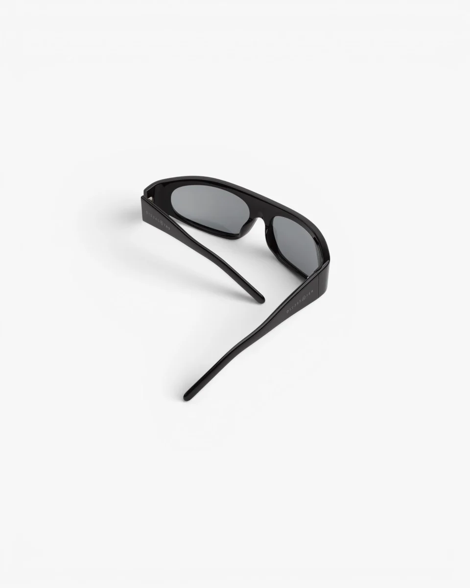 MM6 Maison Margiela Okulary Przeciwsłoneczne Lunettes 1 Noir - Image 4