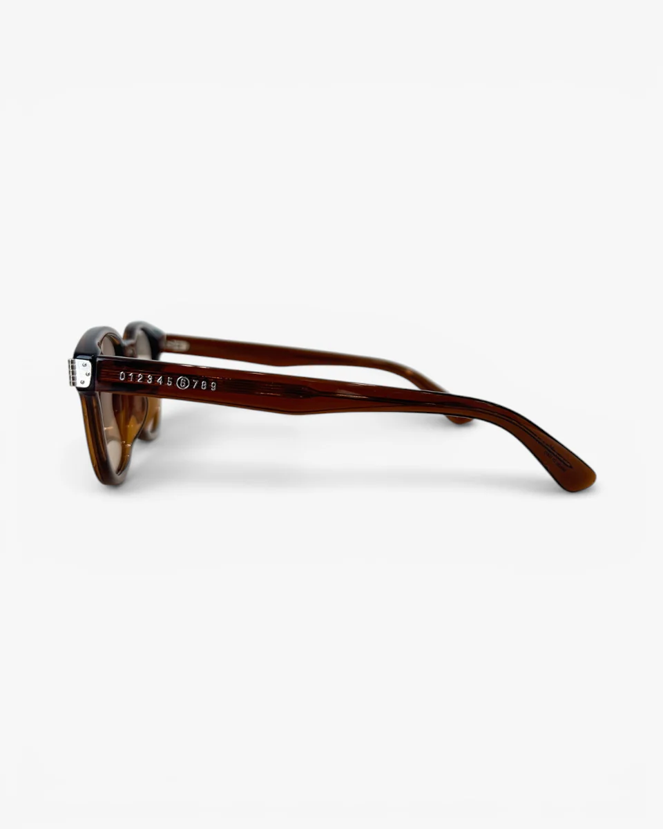 MM6 Maison Margiela Okulary Przeciwsłoneczne Lunettes 17 Maroon - Image 3