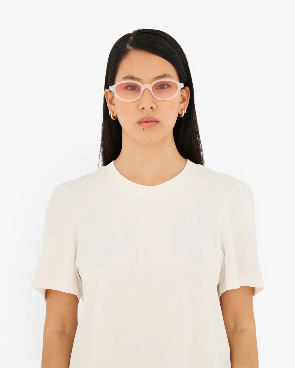 MM6 Maison Margiela Okulary Przeciwsłoneczne Lunettes 2 Pearl Sand - Image 3