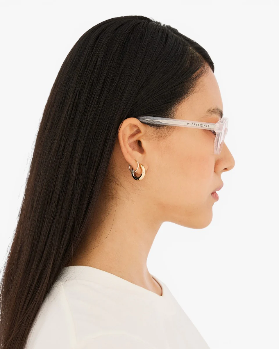 MM6 Maison Margiela Okulary Przeciwsłoneczne Lunettes 2 Pearl Sand - Image 4