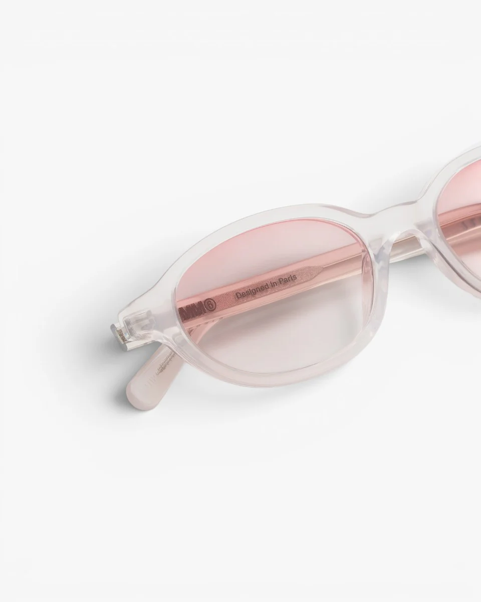 MM6 Maison Margiela Okulary Przeciwsłoneczne Lunettes 2 Pearl Sand - Image 5