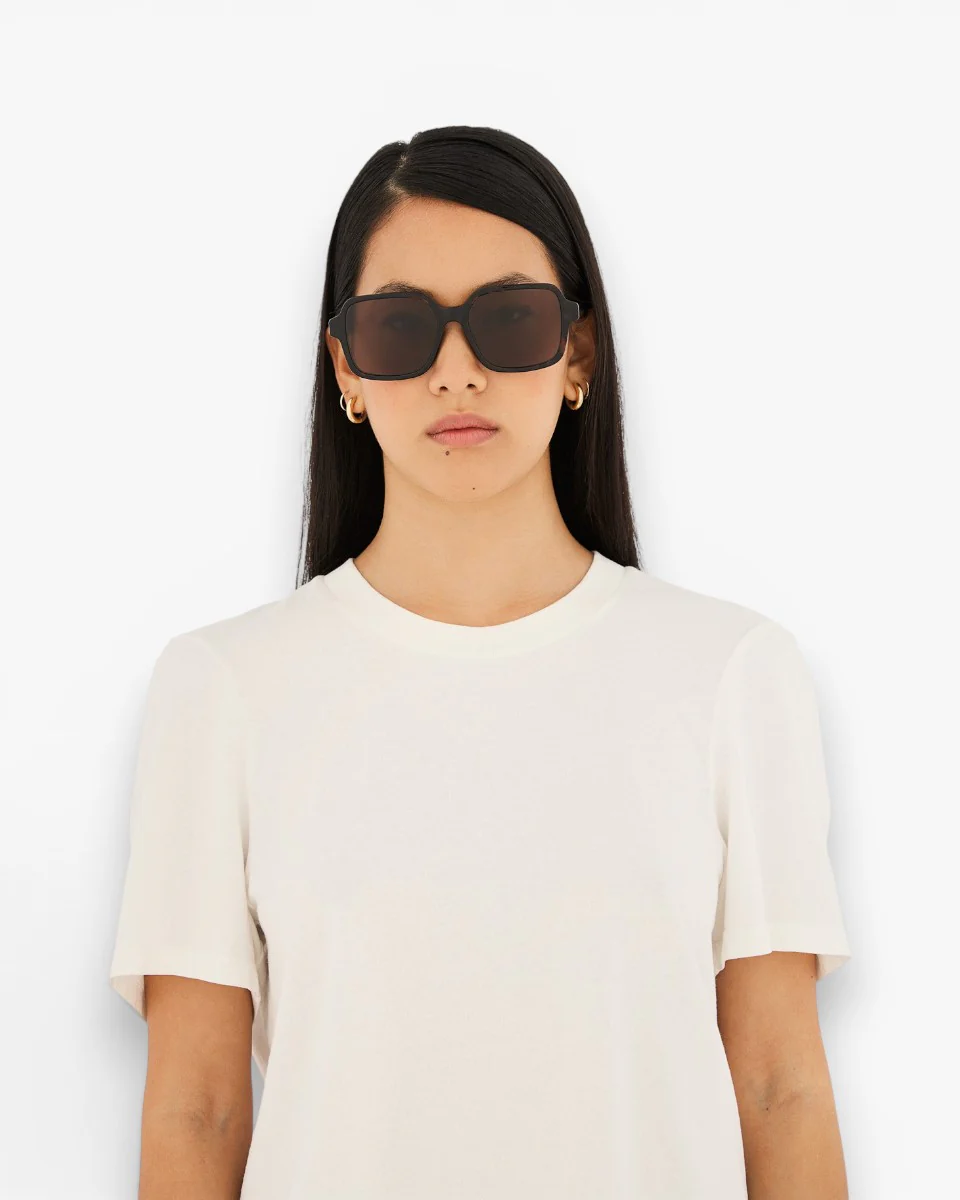 MM6 Maison Margiela Okulary Przeciwsłoneczne Lunettes 4 Havana - Image 2