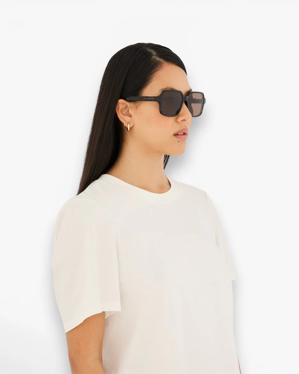 MM6 Maison Margiela Okulary Przeciwsłoneczne Lunettes 4 Havana - Image 3
