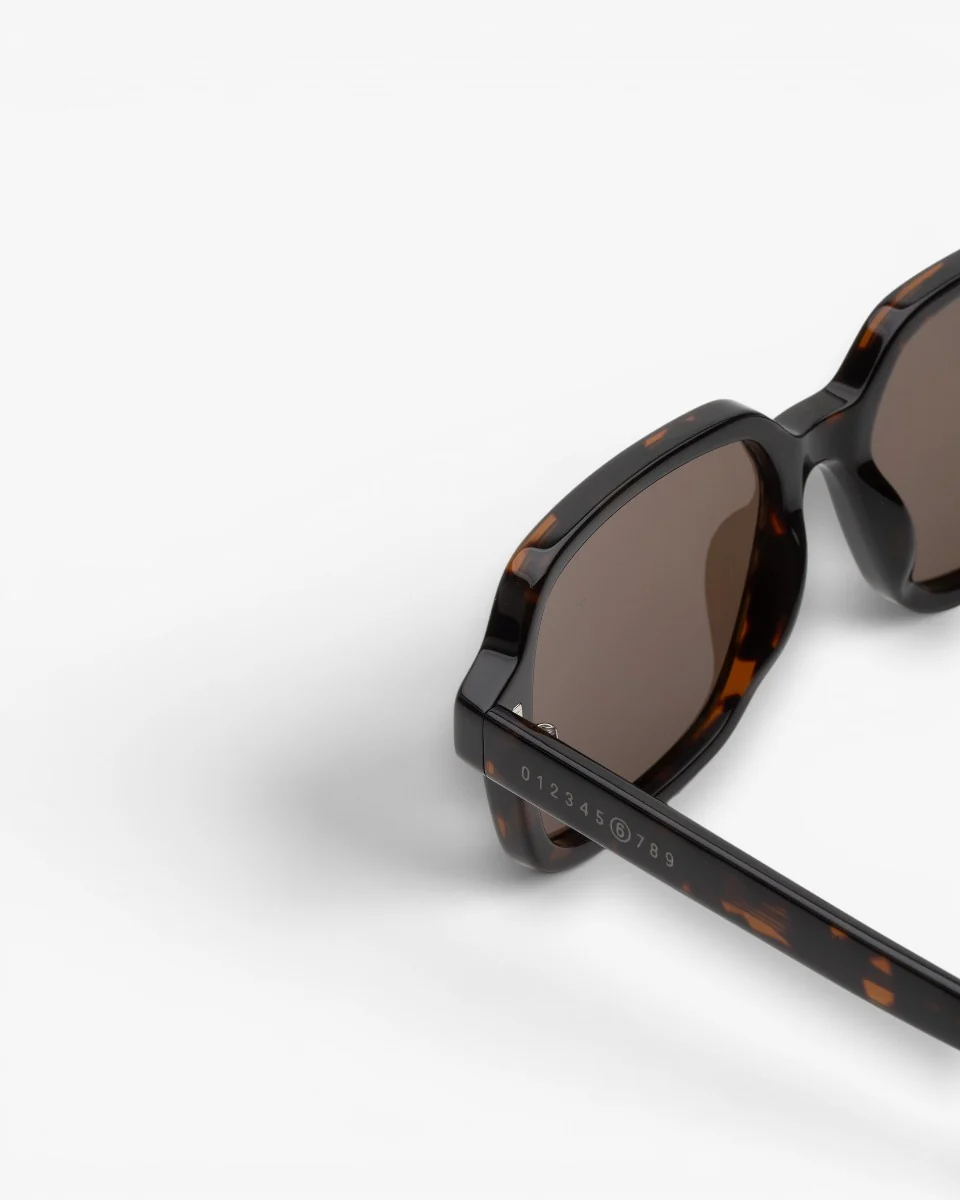 MM6 Maison Margiela Okulary Przeciwsłoneczne Lunettes 4 Havana - Image 5