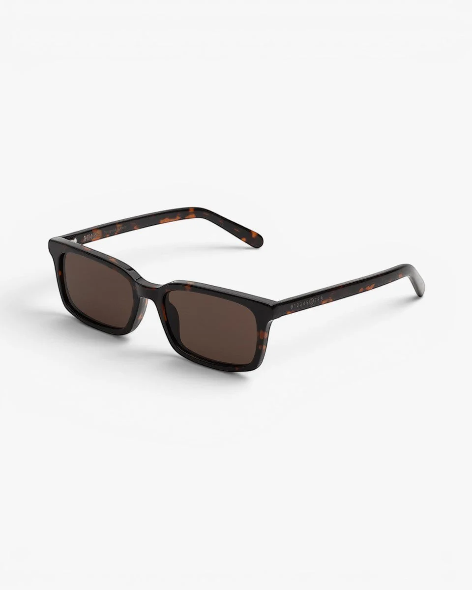 MM6 Maison Margiela Okulary Przeciwsłoneczne Lunettes 5 Havana - Image 4