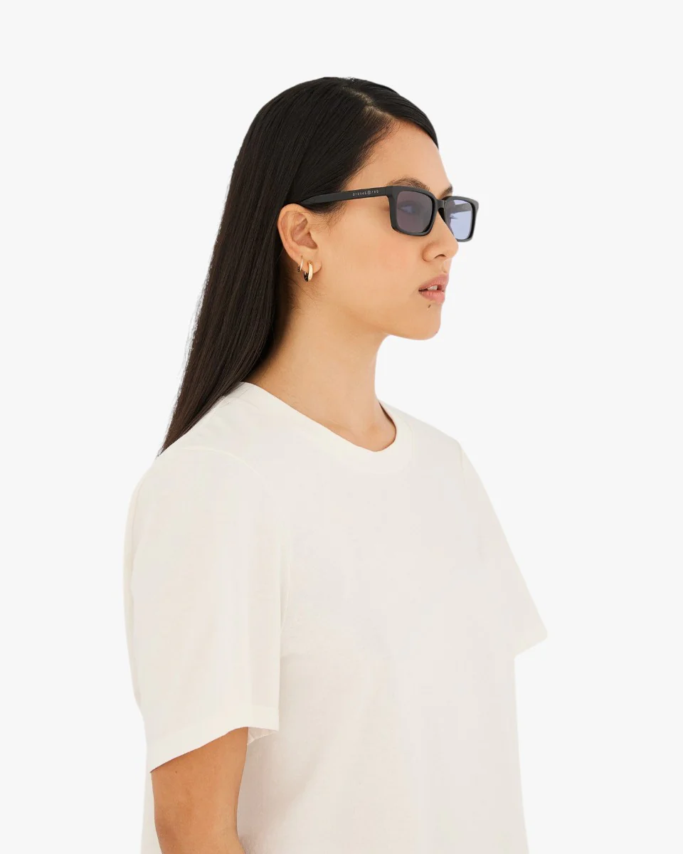 MM6 Maison Margiela Okulary Przeciwsłoneczne Lunettes 5 Noir Azure - Image 3