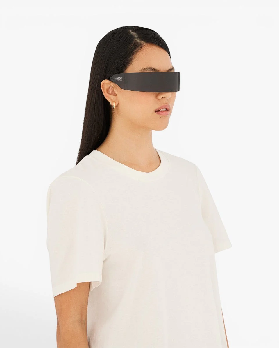 MM6 Maison Margiela Okulary Przeciwsłoneczne Lunettes 6 Black - Image 3