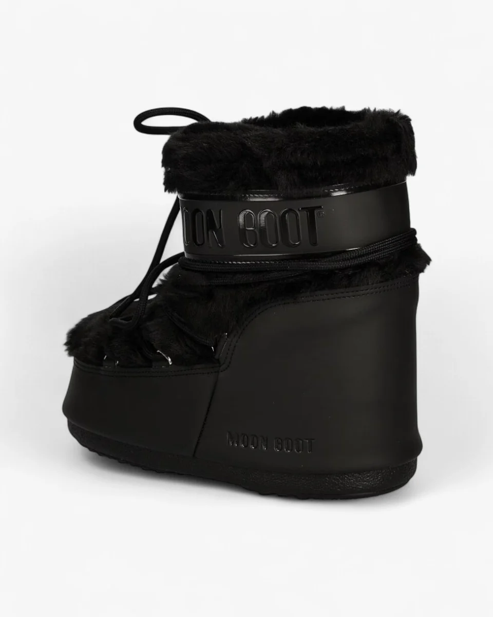 Moon Boot Śniegowce Icon Low Faux Fur Black - Image 3