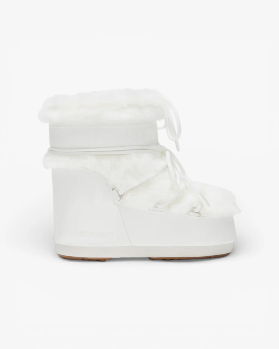 Moon Boot Śniegowce Icon Low Faux Fur Optical White
