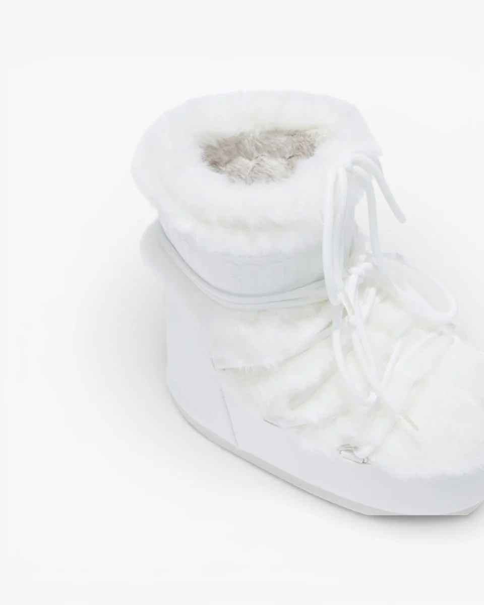Moon Boot Śniegowce Icon Low Faux Fur Optical White - Image 4