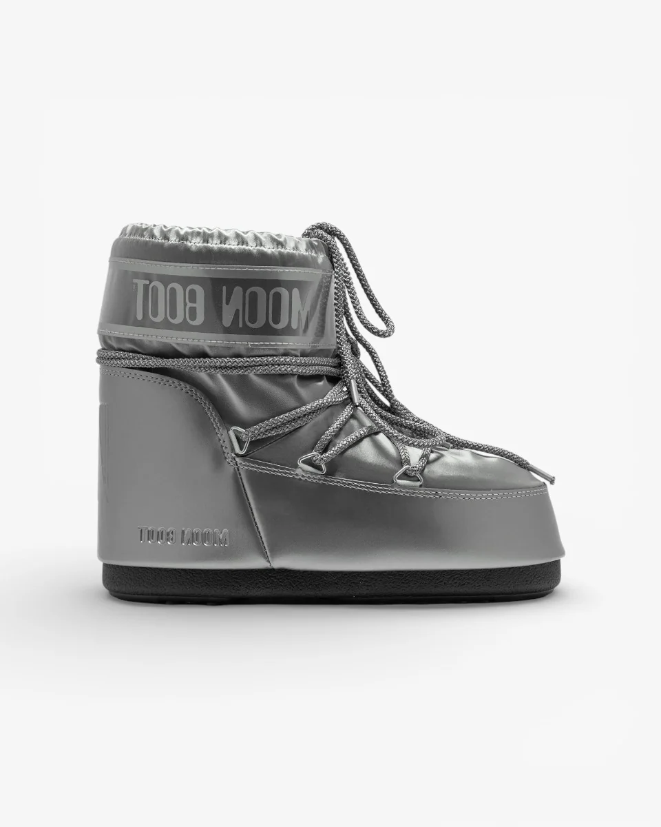 Moon Boot Śniegowce Icon Low Glance Silver