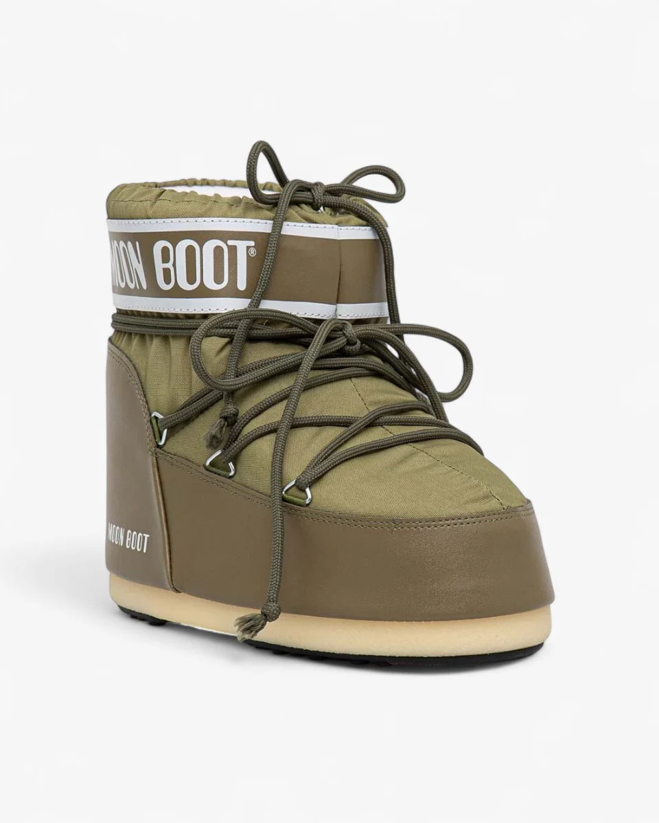 Moon Boot Śniegowce Icon Low Nylon Khaki - Image 2