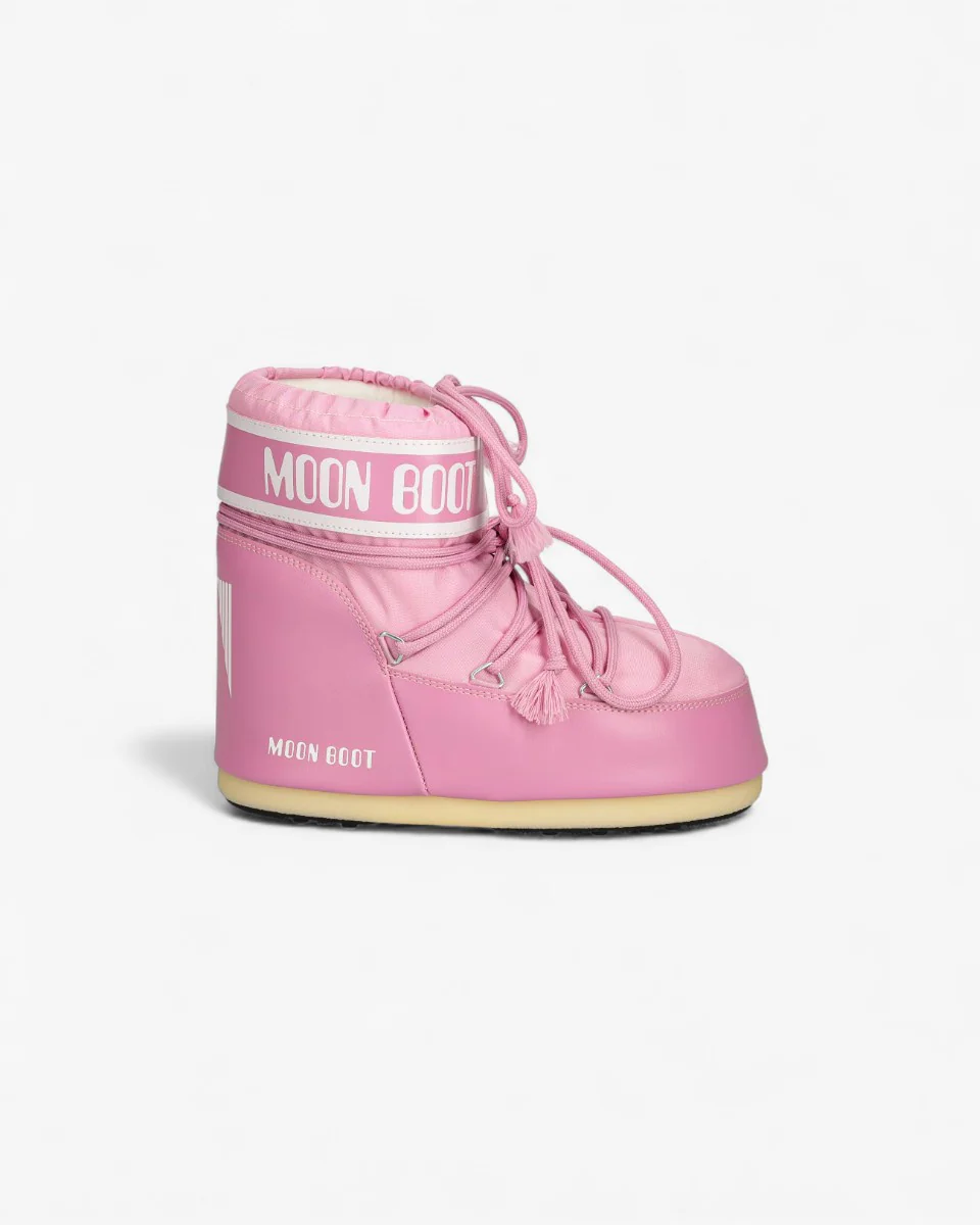 Moon Boot Śniegowce Icon Low Nylon Pink