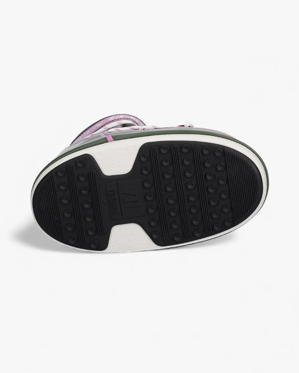 Moon Boot Śniegowce Icon Low Space Racing Forest Green Silver Pink - Image 4