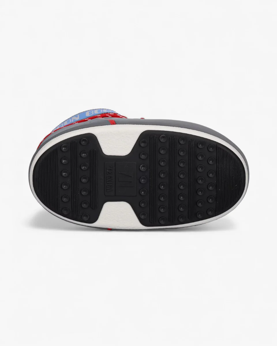 Moon Boot Śniegowce Icon Low Space Racing Silver Blue Red - Image 4