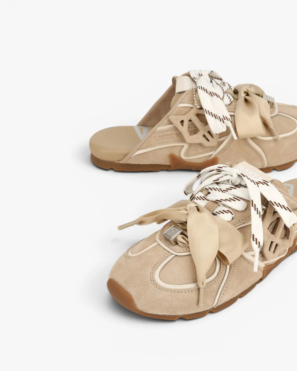 Naked Wolfe Admire Off White Suede - Image 4