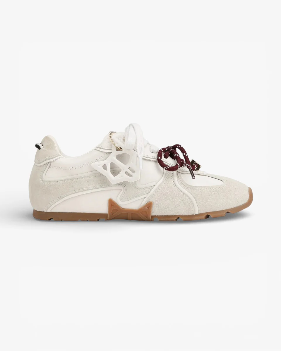 Naked Wolfe Adored White Suede Leather