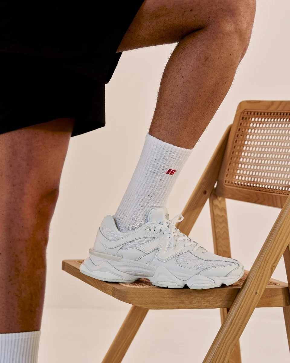 New Balance 9060 Triple White - Image 2