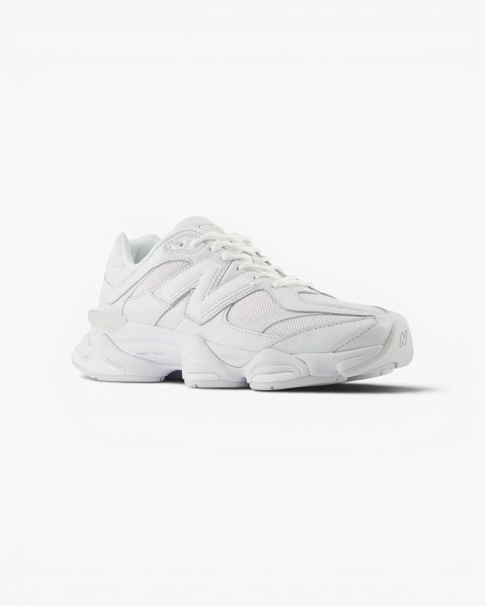 New Balance 9060 Triple White - Image 3