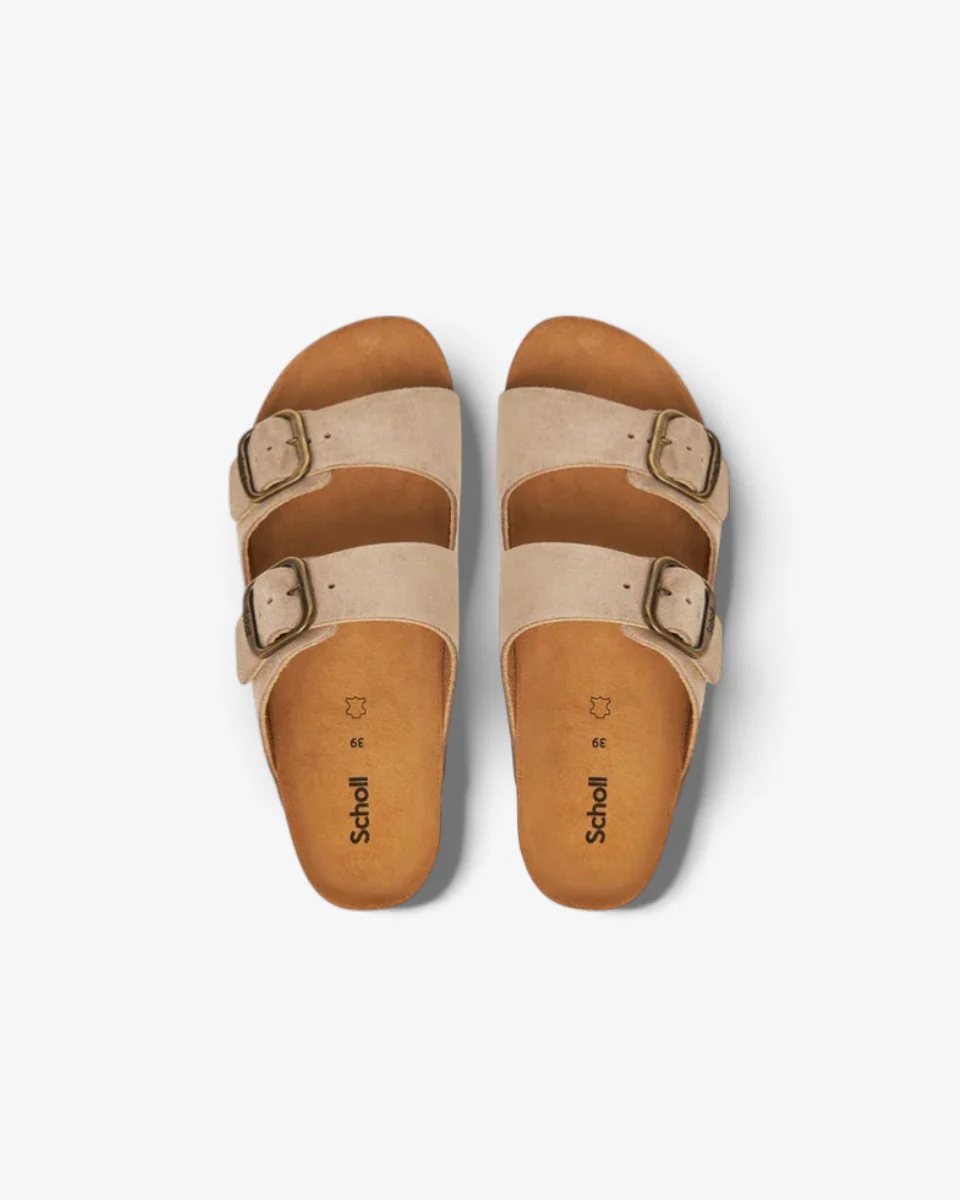 Scholl Klapki Josephine Dark Beige - Image 4