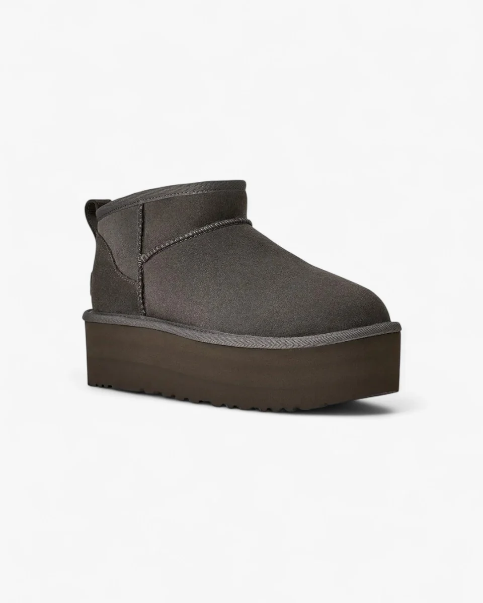 UGG Classic Ultra Mini Platform Boot Charcoal - Image 2