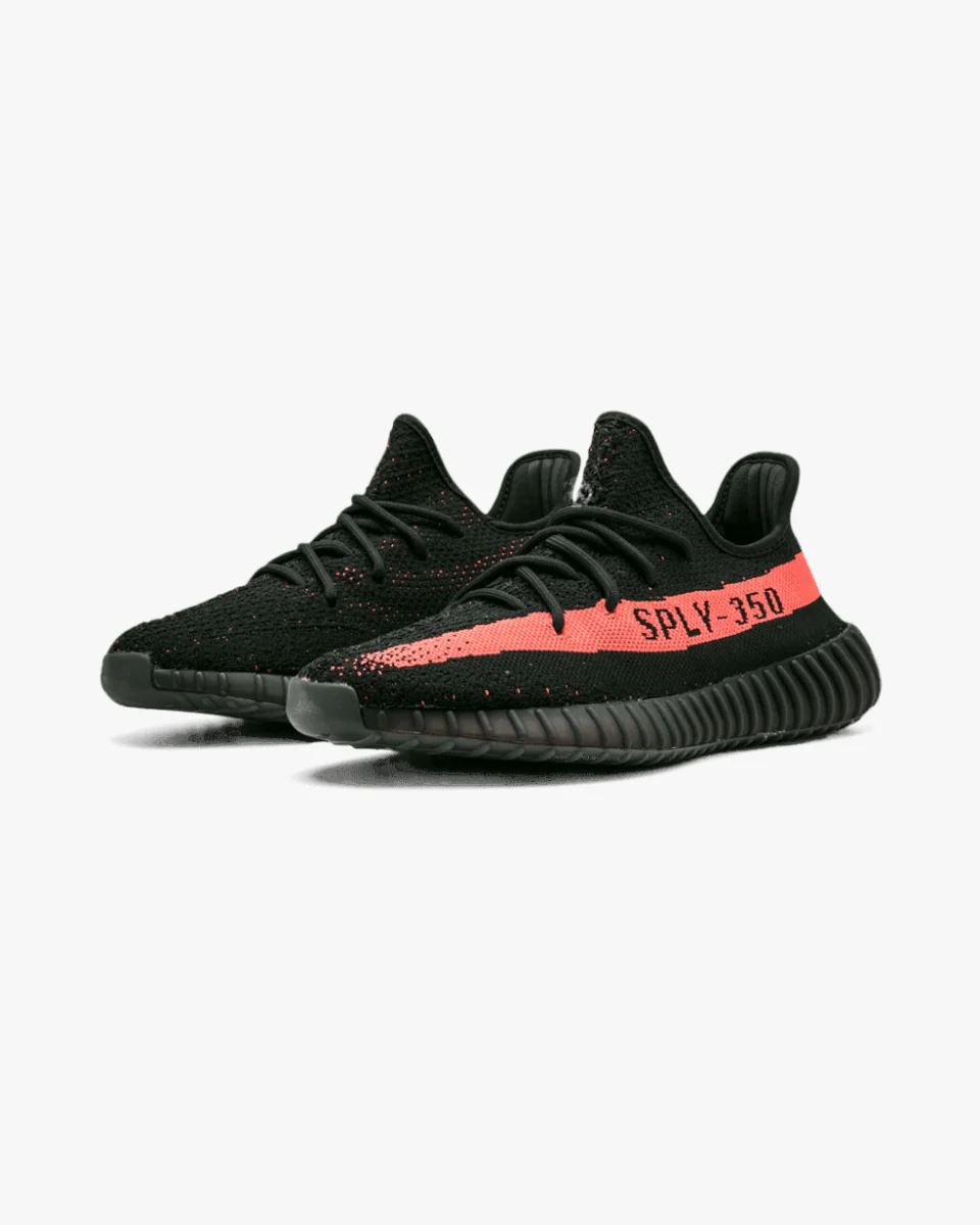 Yeezy Boost 350 v2 Core Black Red - Image 2